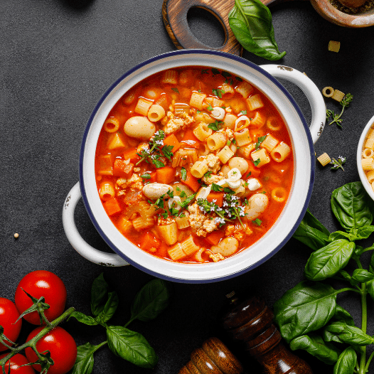 Pasta e Fagioli (Italian Pasta & Beans Soup)